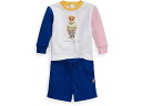 (取寄) ラルフローレン キッズ ボーイズ ポロ ベアー フリース スウェットシャツ アンド ショーツ セット (インファント) Polo Ralph Lauren Kids boys Polo Ralph Lauren Kids Polo Bear Fleece Sweatshirt & Shorts Set (Infant) White Multi