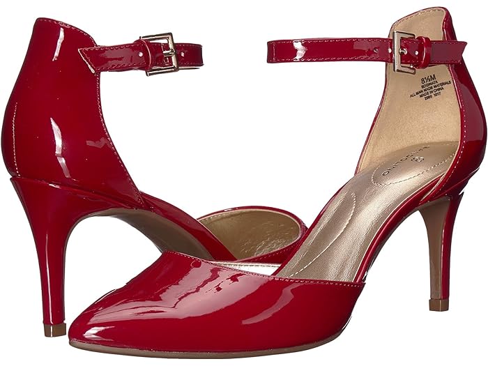 () Хɥ꡼ ǥ ʥ Bandolino women Ginata Rosy Red Sleek Patent PU