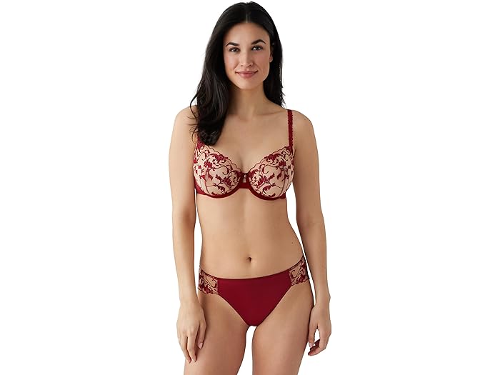 (取寄) ワコール レディース ドラマティック インタールード アンダーワイヤー 1 Wacoal women Wacoal Dramatic Interlude Underwire 855379 Deep Red