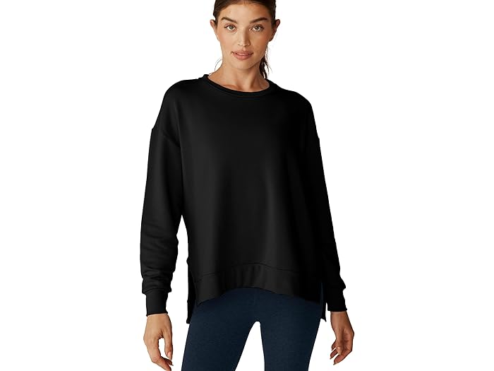 () rhK fB[X It f[eB vI[o[ Beyond Yoga women Beyond Yoga Off Duty Pullover Black