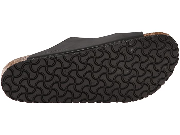 (���) �ӥ륱�󥷥�ȥå� ���꥾�� ���ե� �եåȥ٥å� - �쥶�� (��˥��å���) Birkenstock Arizona Soft Footbed - Leather (Unisex) Black Oiled Leather