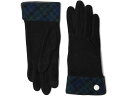 () [ t[ fB[X p^[ Jt O[u EBY Xibv LAUREN Ralph Lauren women LAUREN Ralph Lauren Pattern Cuff Glove with Snap Blackwatch