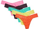 () nL[ pL[ fB[X 5-pbN VOj`[ [X IWi CY gO Hanky Panky women Hanky Panky 5-Pack Signature Lace Original Rise Thong Still Blooming (Floral)/Sizzle Pink/Orange Sparkle/Limencello