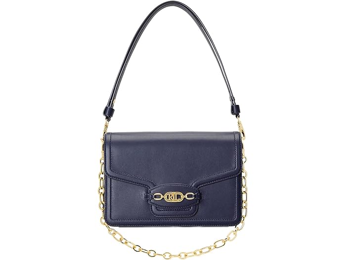 (取寄) ローレン ラルフローレン レディース レザー ミディアム シドニー ショルダー バッグ LAUREN Ralph Lauren women LAUREN Ralph Lauren Leather Medium Sydnee Shoulder Bag French Navyのサムネイル