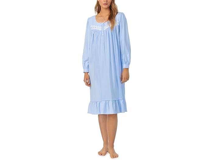 (取寄) アイリーン ウエスト レディース コットン レーヨン フランネル ワルツ ガウン Eileen West women Eileen West Cotton Rayon Flannel Waltz Gown Blue