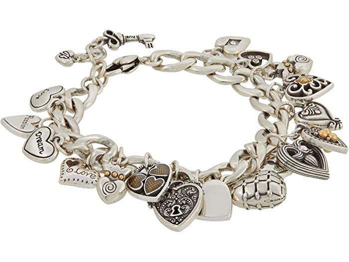 お年玉セール特価 ブレスレット ブランド レディース 腕輪 アクセサリー バングル Bracelet ファッション 女性 かわいい 取寄 ブライトン ワン ハート チャーム Brighton One Heart Charm Silver Gold Uaechess Ae