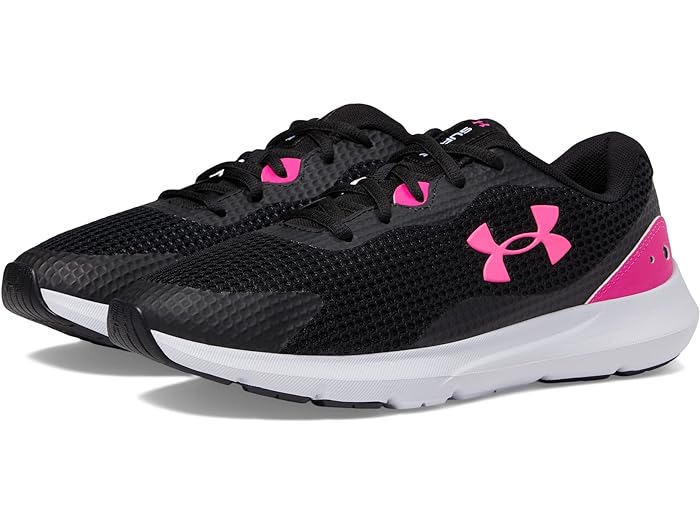 (取寄) アンダーアーマー シューズ レディース サージ 3 Under Armour women Surge 3 Black/Black/Rebel Pink