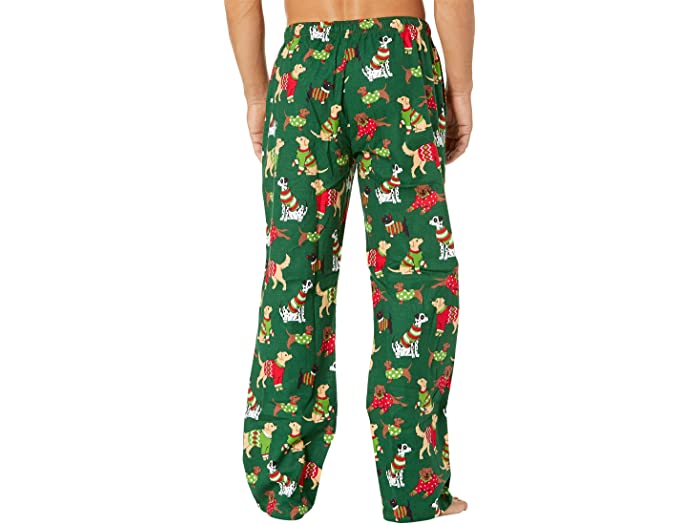 (取寄) リトル ブルー ハウス バイ ハトリー メンズ クリスマス フランネル パジャマ パンツ Little Blue House by Hatley men Woofing Christmas Flannel Pajama Pants Green