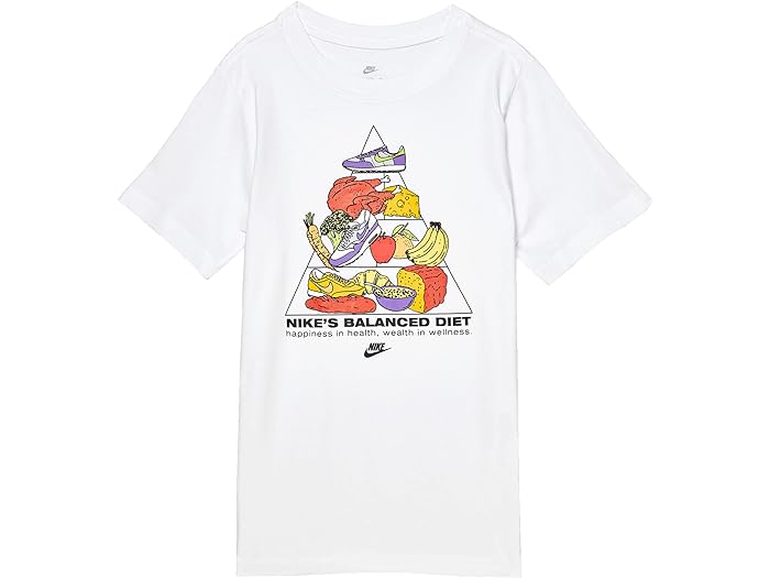 取寄 ナイキ キッズ キッズ NSW テイクダウン 3 Tシャツ Nike Kids NSW Takedown 3 Tee Little Kids/Big Kids White