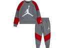 (取寄) ジョーダンキッズ ボーイズ ジャンプマン エアー グラフィック クルー セット (トドラー) Jordan Kids boys Jordan Kids Jumpman Air Graphic Crew Set (Toddler) Carbon Heather