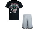 (取寄) ジョーダンキッズ ボーイズ フープ ショーツ セット (トドラー/リトル キッズ/ビッグ キッズ) Jordan Kids boys Jordan Kids Hoop Shorts Set (Toddler/Little Kids/Big Kids) Light Smoke Gray