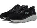 (取寄) スケッチャーズ スニーカー メンズ デラックス ウォーカー 2.0 レジネイト ハンズフリー スリップインズ SKECHERS men D'Lux Walker 2.0 Rezinate Hands Free Slip-In Black/Gray
