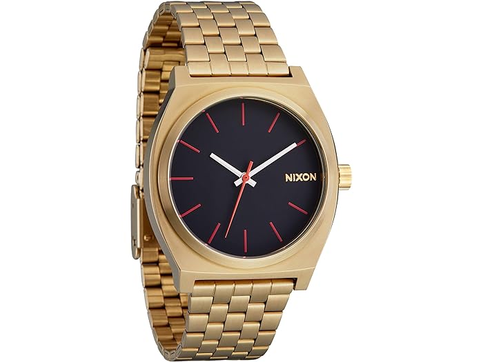 ニクソン 腕時計（メンズ） (取寄) ニクソン メンズ タイム テラー Nixon men Nixon Time Teller Yellow Gold / Black / Red