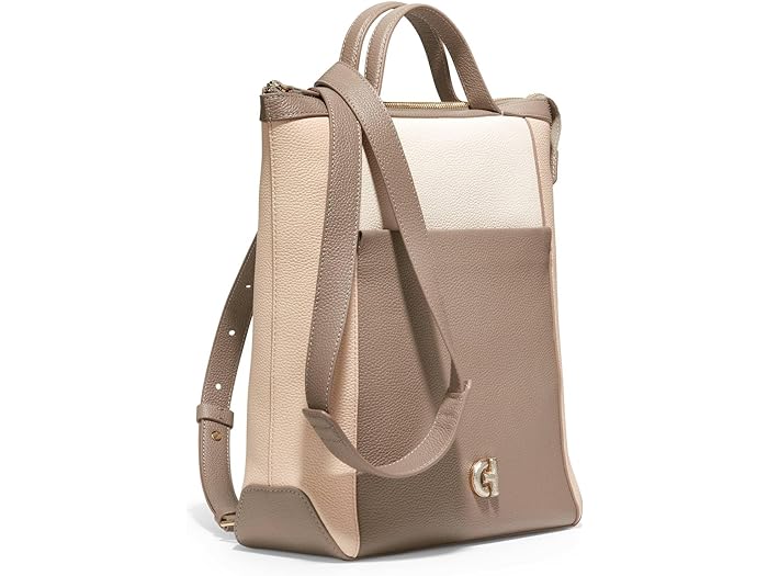 (取寄) コールハーン レディース グランド アンビション スモール コンバーチブル ラグゼ バックパック Cole Haan women Cole Haan Grand Ambition Small Convertible Luxe Backpack Irish Coffee/Oat/Ivory/Gold