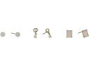 () [ t[ fB[X Xg[ L[ p[ gI COX LAUREN Ralph Lauren women LAUREN Ralph Lauren Stone Key Pearl Trio Earrings Gold/Rose Quartz/White Pearl