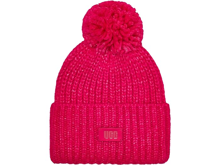 ()  å å 󥭡 ݥ  ϥå ˹ UGG Kids Chunky Pom Cuff Hat (Toddler/Little Kids) Cerise