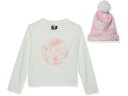 (取寄) ハーレー キッズ ガールズ ロング スリーブ ティー ウィズ ポン ビーニー (ビッグ キッズ) Hurley Kids girls Hurley Kids Long Sleeve Tee with Pom Beanie (Big Kids) Sail