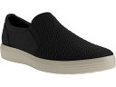 (取寄) エコー メンズ ソフト セブン ウーブン スリッポン ECCO men Soft Seven Woven Slip-On Black