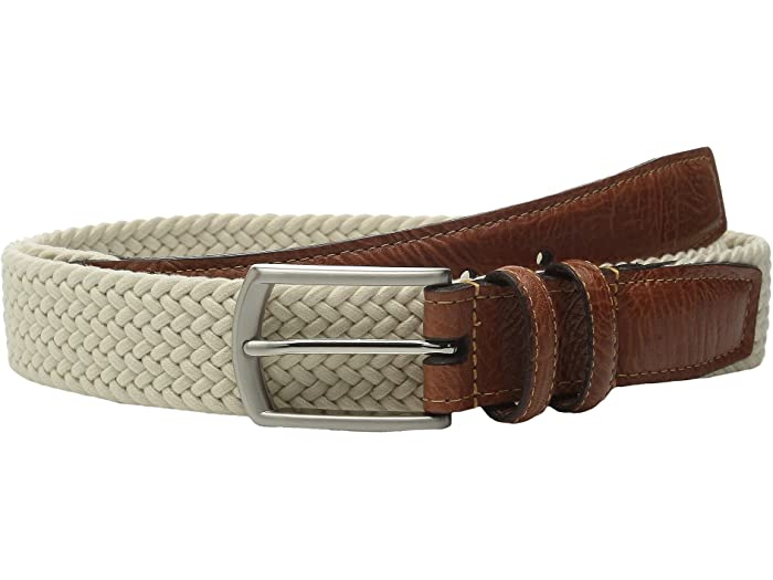 () gmU[ Y 32mm C^A E[u }` Rbg GXeBbN Torino Leather Co. men 32MM Italian Woven Multi Cotton Elastic Beige