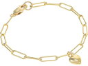 (取寄) ドギャード レディース ラブ イズ ザ アンサー フル ハート チャーム ブレスレット Dogeared women Dogeared Love Is The Answer Full Heart Charm Bracelet Gold