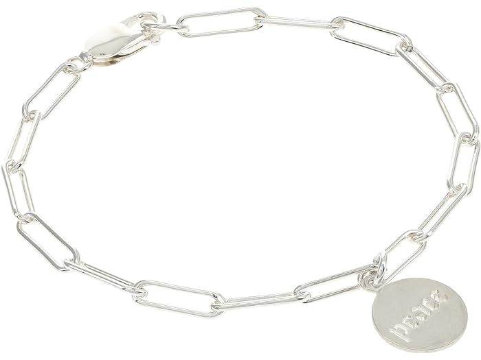 (取寄) ドギャード レディース カムズ フロム ウィジン ピース チャーム ブレスレット Dogeared women Dogeared Comes From Within Peace Charm Bracelet Silver