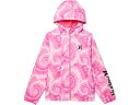 (取寄) ハーレー キッズ ガールズ コア プリンテッド ウィンドブレーカー ジャケット (ビッグ キッズ) Hurley Kids girls Hurley Kids Core Printed Windbreaker Jacket (Big Kids) Hyper Pink