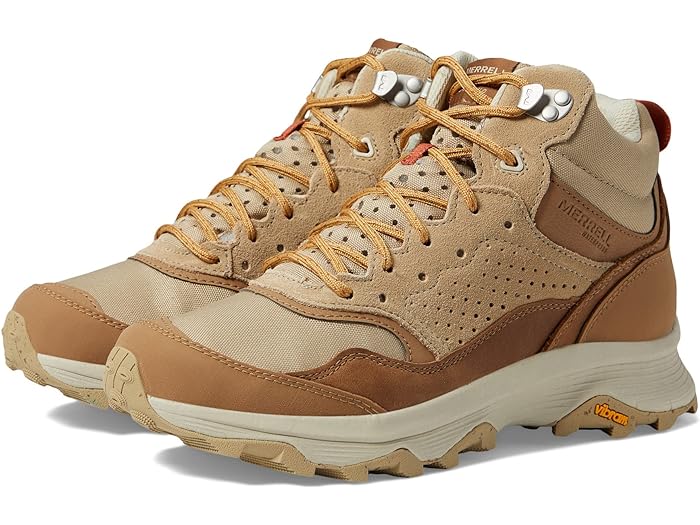 取寄 メレル レディース スピード ソロ ミッド Wp Merrell women Merrell Speed Solo Mid WP Tobacco/Gold