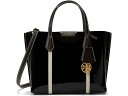 (取寄) トリーバーチ レディース ペリー パテント スモール トリプル コンパートメント トート Tory Burch women Tory Burch Perry Patent Small Triple-Compartment Tote Black