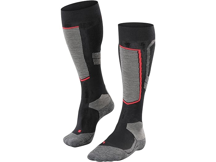 (取寄) ファルケ レディース SK4 ウール アドバンス ニー ハイ スキーイング ソックス Falke women Falke SK4 Wool Advanced Knee High Skiing Socks Black Mix