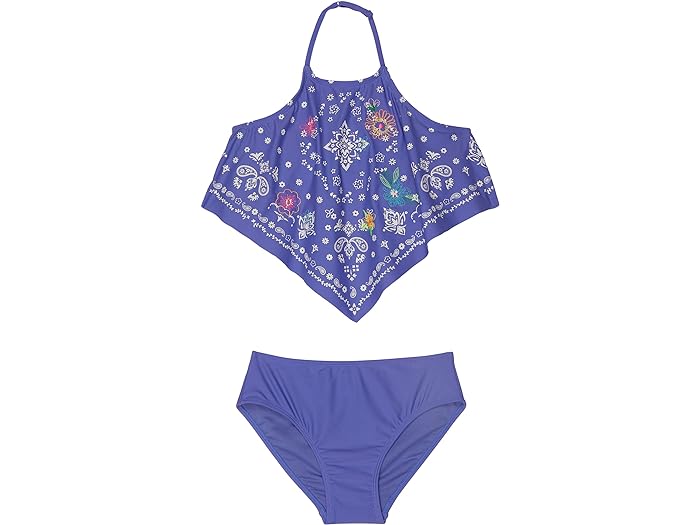 () s[N K[Y z^[ t[ c[s[X XCEFA (gh[/g LbY/rbO LbY) PEEK girls PEEK Halter Flower Two-Piece Swimwear (Toddler/Little Kids/Big Kids) Blue
