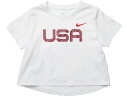 (取寄) ナイキ キッズ ガールズ NSW オリンピック トーキョー 20 クロップ Tシャツ Nike Kids girls Nike Kids NSW Olympic Tokyo 20 Crop Tee (Little Kids/Big Kids) White