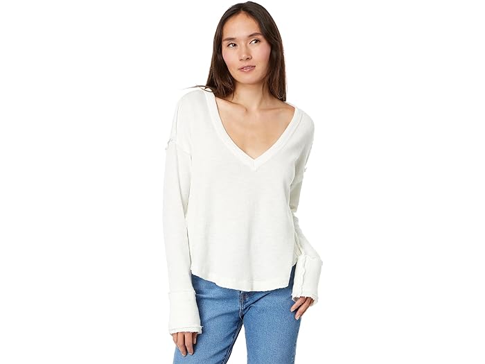 () t[s[v fB[X ZC AEFC O X[u \bh Free People women Free People Sail Away Long Sleeve Solid Ivory