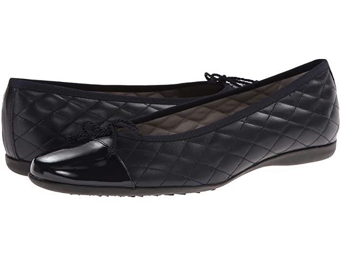 (取寄) フレンチ ソール レディース パスポートR フラッツ French Sole women PassportR Flat Navy Patent/Navy Leather