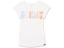 (取寄) アディダス キッズ ガールズ ショート スリーブ キャップ スリーブ ティー (ビッグ キッズ) adidas Kids girls adidas Kids Short Sleeve Cap Sleeve Tee (Big Kids) White Multi