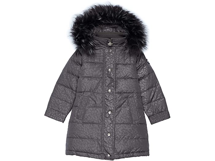 (取寄)アパマンキッズロングダウンフーデットパファーコート(トドラー/リトルキッズ/ビッグキッズ)AppamanKidsLongDownHoodedPufferCoat(Toddler/LittleKids/BigKids)GreyLeopard