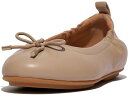 (取寄) フィットフロップ レディース アレグロ ボウ レザー バレリーナ FitFlop women FitFlop Allegro Bow Leather Ballerinas Latte Beige