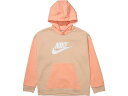 () iCL LbY K[Y X|[cEFA Bf vI[o[ u[fB (g LbY/rbO LbY) Nike Kids girls Nike Kids Sportswear BF Pullover Hoodie (Little Kids/Big Kids) Shimmer/Apricot Agate/White