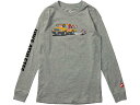 (取寄) ナイキ キッズ キッズ NSW ボクシー 長袖 Tシャツ ロンT Nike Kids NSW Boxy Long Sleeve Tee (Big Kids) Dark Grey Heather