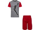 (取寄) ジョーダンキッズ ボーイズ ジョーダン ジャンプマン カーゴ セット (リトル キッズ/ビッグ キッズ) Jordan Kids boys Jordan Kids Jordan Jumpman Cargo Tee/Shorts Set (Little Kids/Big Kids) Gym Red