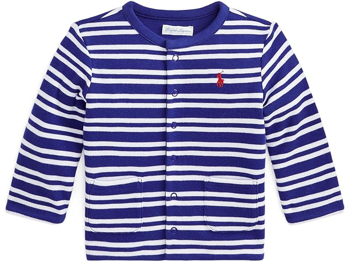 () t[ LbY {[CY o[Vu Rbg C^[bN J[fBK (Ct@g) Polo Ralph Lauren Kids boys Polo Ralph Lauren Kids Reversible Cotton Interlock Cardigan (Infant) Heritage Royal Multi