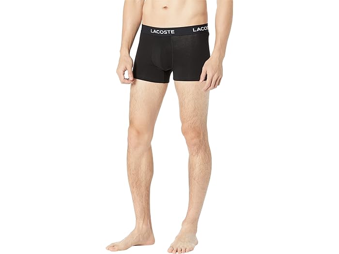 ラコステ パンツ メンズ (取寄) ラコステ メンズ 5-パック コットン ストレッチ トランクス Lacoste men Lacoste 5-Pack Cotton Stretch Trunks Black