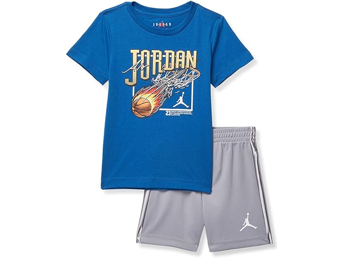 (取寄) ジョーダンキッズ ボーイズ エアー コート メッシュ ショーツ セット (トドラー) Jordan Kids boys Jordan Kids Air Court Mesh Shorts Set (Toddler) Cement Grey