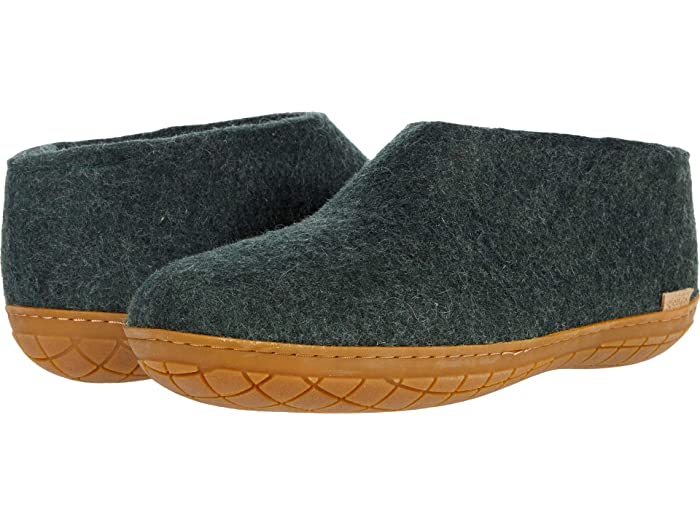 (取寄) グレーラップ ウール シューズ ラバー アウトソール Glerups Wool Shoe Rubber Outsole Forest/Honey Rubber