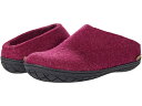 (取寄) グレーラップ ウール スリッポン ラバー アウトソール Glerups Wool Slip-On Rubber Outsole Cranberry/Black Rubber(4)