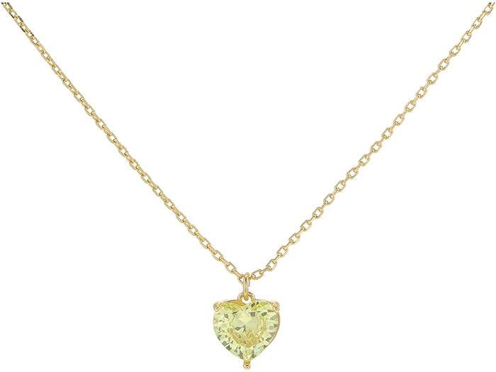 (取寄) ケイトスペード レディース マイ ラブ ペンダント ネックレス Kate Spade New York women Kate Spade New York My Love Pendant Necklace Peridot - August