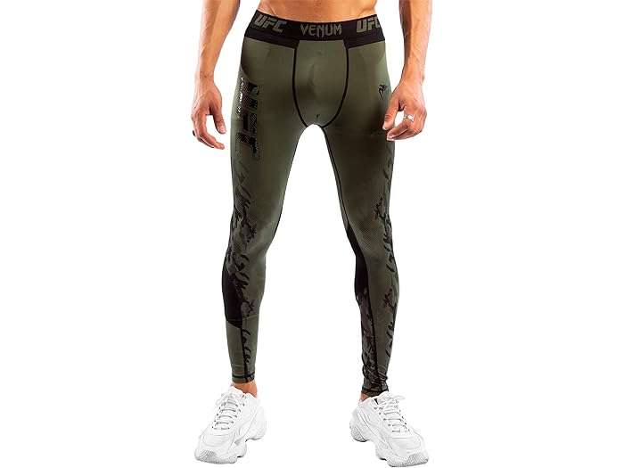 (取寄) ヴェヌム メンズ UFC オーセンティック ファイト ウィーク パフォーマンス タイツ VENUM men VENUM UFC VENUM Authentic Fight Week Performance Tights Khaki