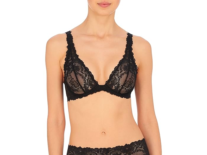 (取寄) ナトリ レディース ヘブンリー コンバーチブル バンジ アンダーワイヤー Natori women Natori Heavenly Convertible Plunge Underwire Black