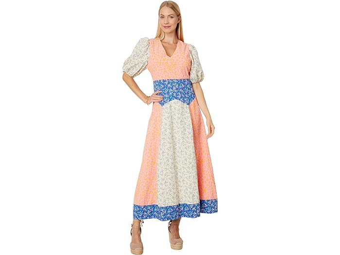 () CObV t@Ng[ fB[X ~bNXh vg }LV hX English Factory women English Factory Mixed Print Maxi Dress Multi