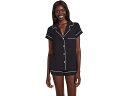 () Go[WFC fB[X W[ - V[eB V[g Pj Zbg Eberjey women Eberjey Gisele - Shortie Short PJ Set Black/Sorbet Pink