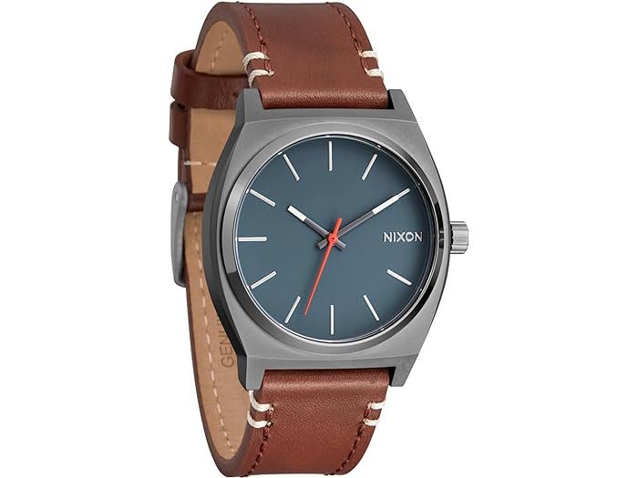 ニクソン 腕時計（メンズ） (取寄) ニクソン メンズ タイム テラー レザー Nixon men Nixon Time Teller Leather Light Gunmetal/Basalt/Sienna